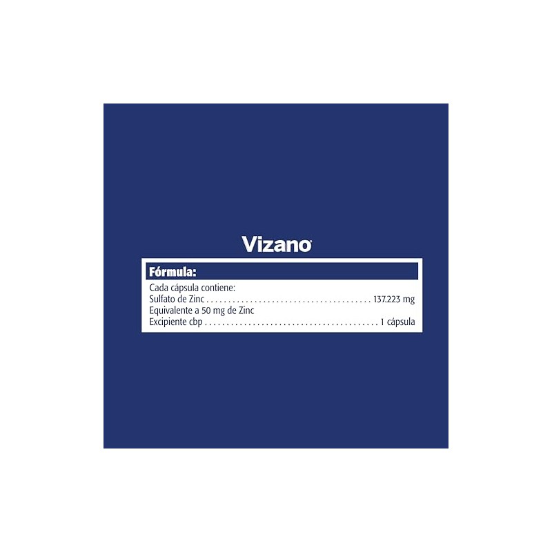 CMD - VIZANO - Zinc 50 mg - Medicamento Vitamnico