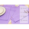 PurpleEssences Lavender Table Runner - Hemstitch Detail - 100% Cotton