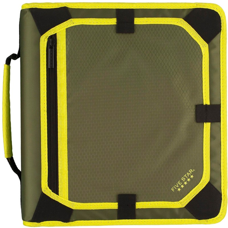 Five Star Zipper Binder, 2 Inch 3-Ring Binder with Round