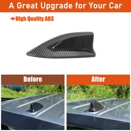 Shark Fin Antenna Top Mounted Roof Cover Trim for Toyota Tacoma 2024 2025, Car Exterior Decoration Accessories (Carbon Fiber Pattern)