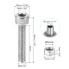 PATIKIL 4 Sets M6x30mm Hex Socket Screw Cylindrical Hollow Bolt