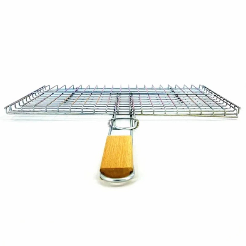 Hakan Lockable Grill Basket 11.8 x 15.8-inch Stainless Steel with