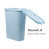 Mind Reader Slim Laundry Hamper with Lid, 40L Clothes Basket,