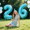 40 Inch Light Blue Number 26 Digital Balloon,Jumbo Mylar Foil