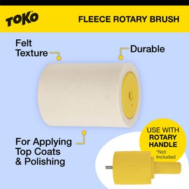 TOKO Ski and Snowboard Waxing Rotary Brush Fleece