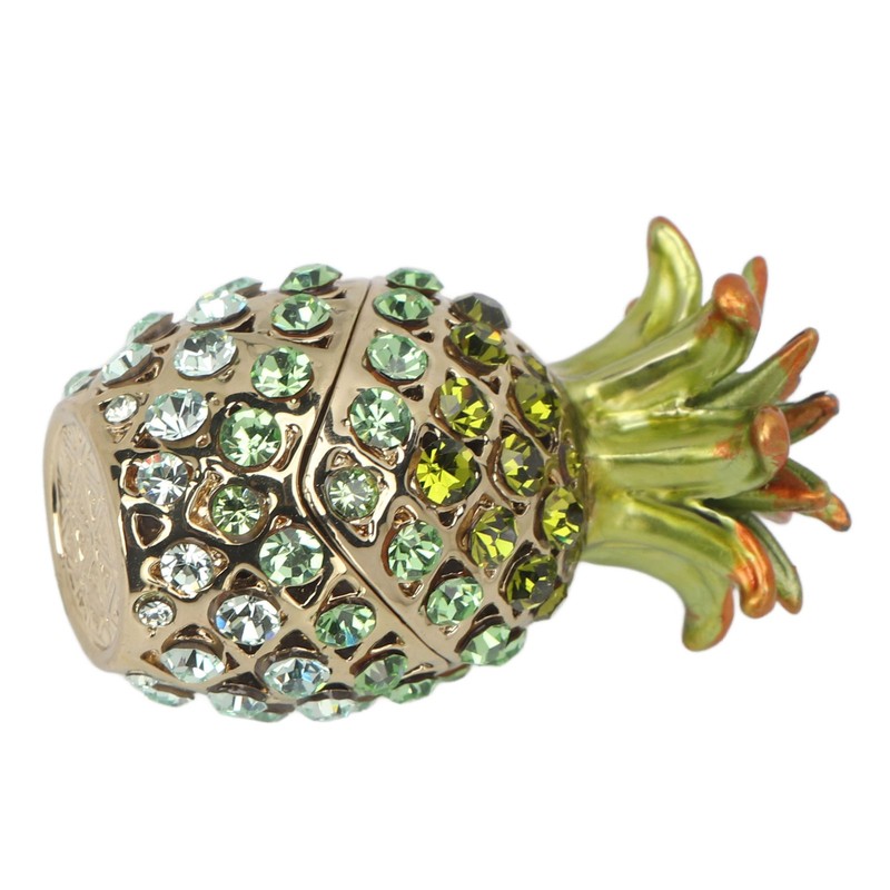 Trinket Boxes Vintage Exquisite Handcraft Rhinestones Trinket Boxes Hinged Jewelry