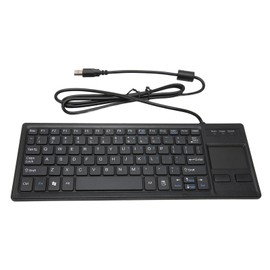 K 800 Keyboard with Touchpad Wired Ultra Thin Mini Compact Touch Keyboard with HUB Function
