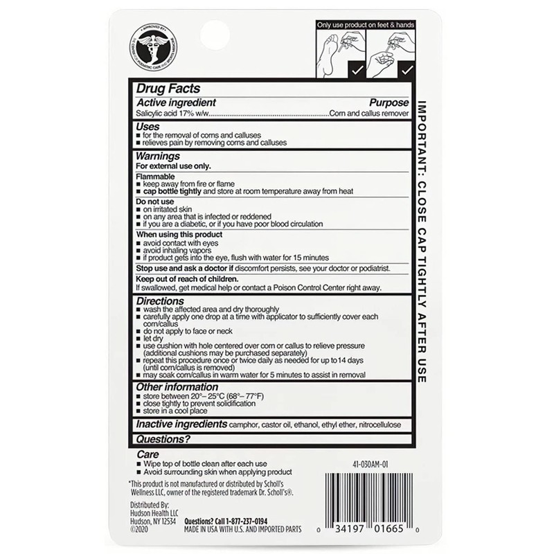 Maximum Strength Liquid Corn & Callus Remover for Feet &