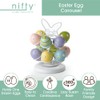 Nifty Easter Egg Carousel - White Powder Coat Finish, Spins