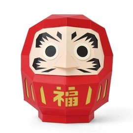 Bog Craft KAKUKAKU Design Accessory Daruma Red M