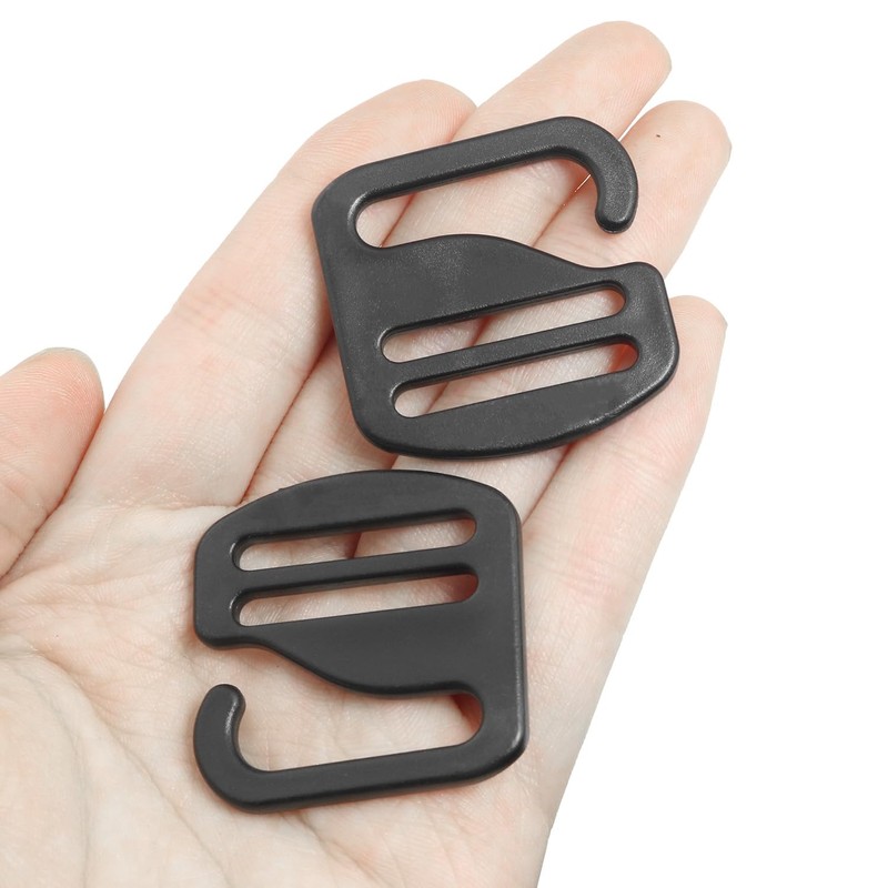 LUORNG G Hook 12PCS 26mm / 1inch Black G-Hook Wave