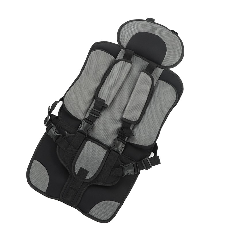 Children Safety Seat Simple Car Portable Seat Foldable Adjustable Strap