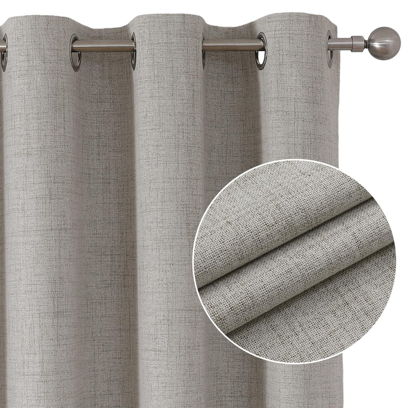 Joydeco Joydeco Blackout Curtains 84 Inches Long 2 Panels Burg,