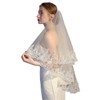 Bmirth 2 Tiers Bride Wedding Veil White Veil Bridal Bridal