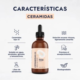 Ceramidas Líquida Uso En Cremas y Productos Cosméticos Tipo De Piel Normal Hebbe Cosmetics 120g