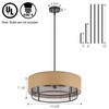 VANZARLA 4-Light Modern Farmhouse Chandelier for Dining Room, Rustic Chandelier