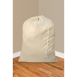 Lenenz 4 Pack Reusable Laundry Bags - 100% Cotton Multi Purpose Travel Laundry Bag - Durable & Machine Washable - Large Laundry Bag 28 x 36"