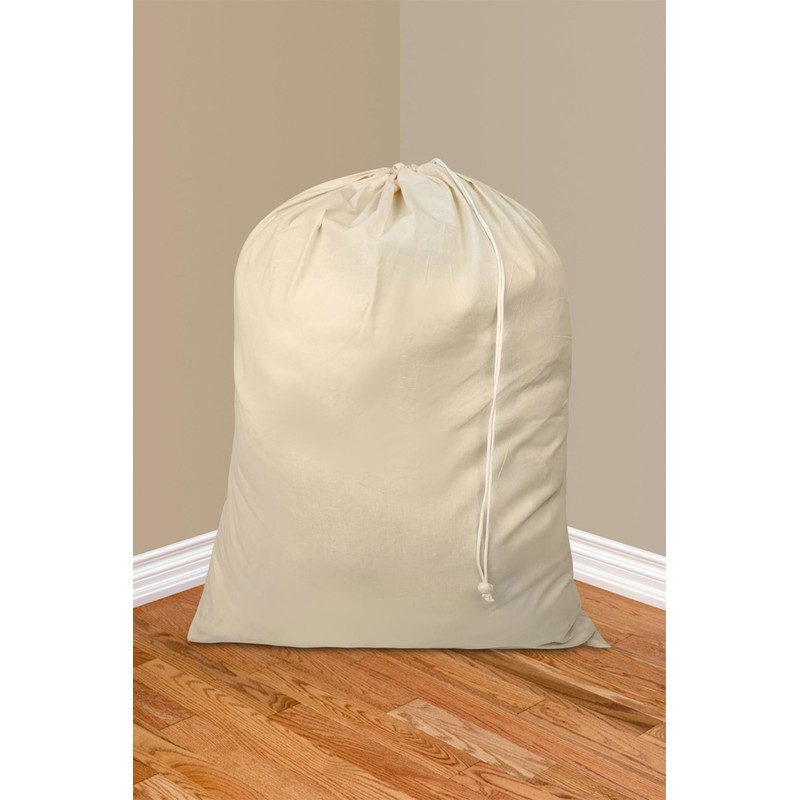 Lenenz 4 Pack Reusable Laundry Bags - 100% Cotton Multi