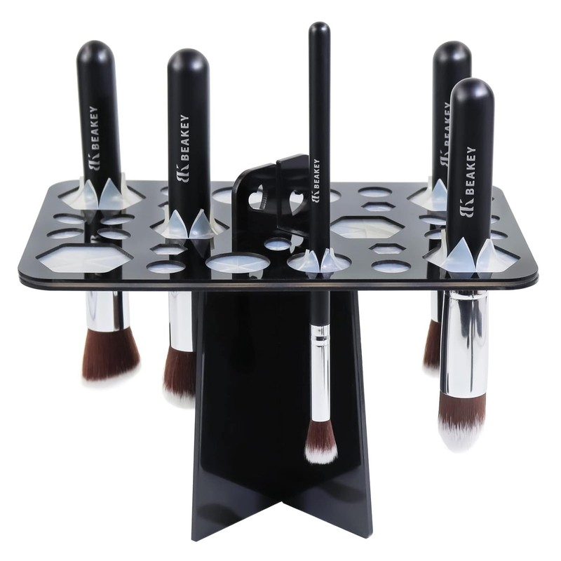 BEAKEY Make up Brush Drying Rack, Collapsible Makeup Brush Holder