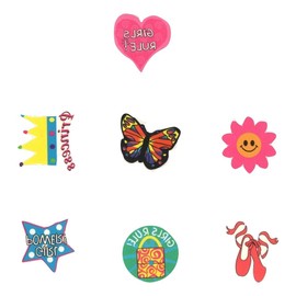 It's Fun Being a Girl Tattoo Set (7 Tattoos, 7 Styles; 1.5" Each)