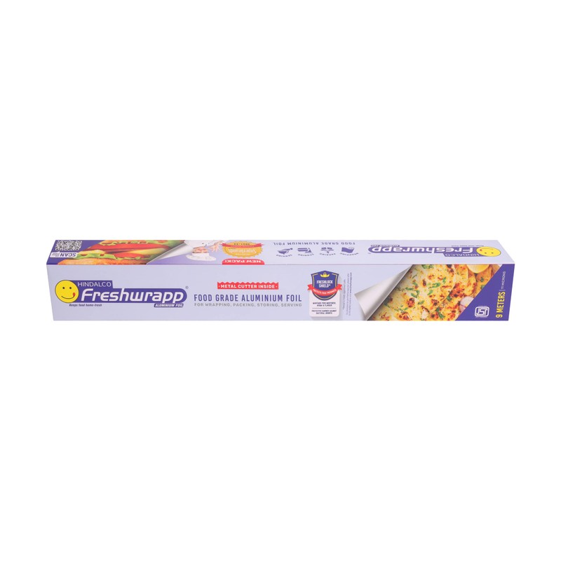 Hindalco Freshwrapp Aluminium Foil 9 Meters, 11microns | Food Packing