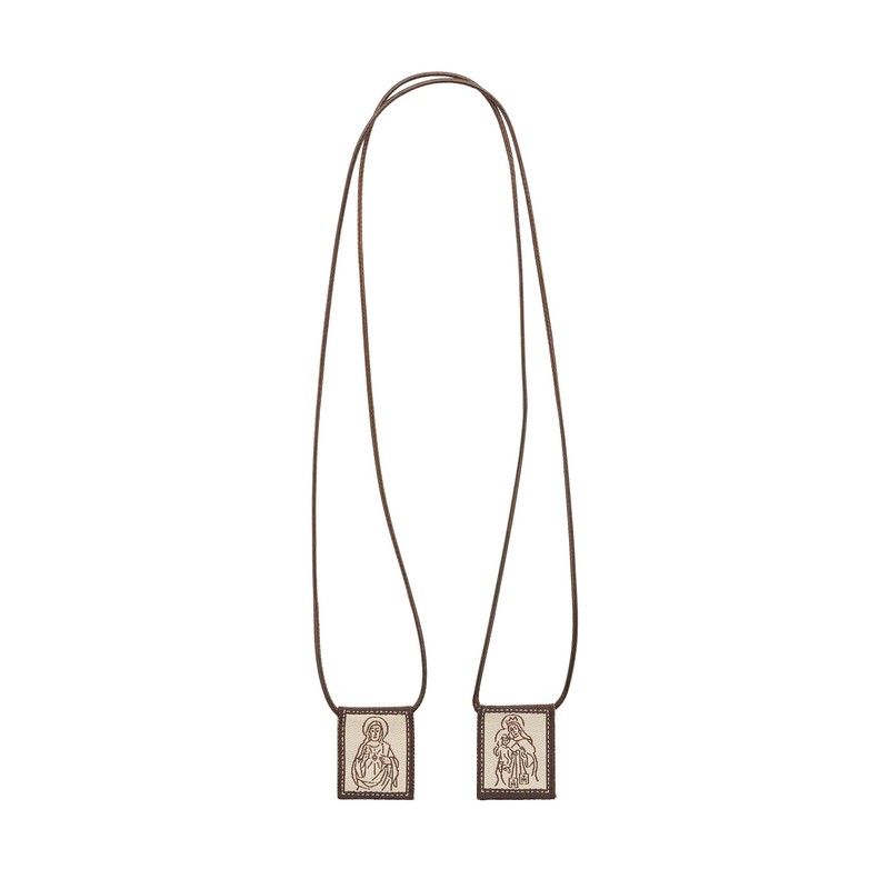 Intercession Mt Carmel Wool Scapular (Small)