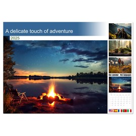 A delicate touch of adventure (Monthly Wall Calendar 2025 16.5" x 23.4" (open)), CALVENDO 14 Month Calendar