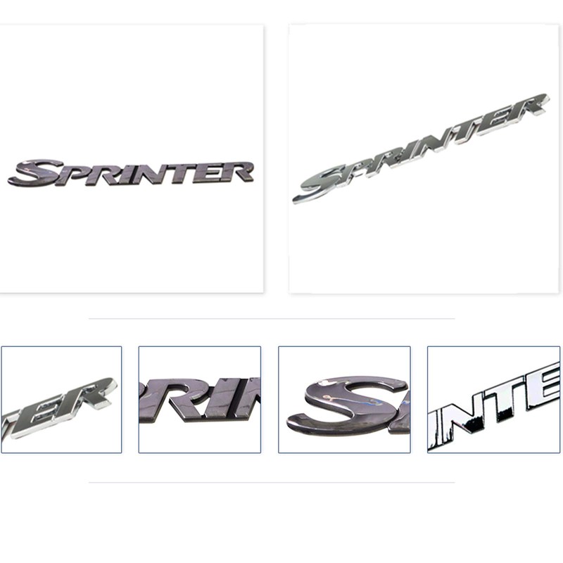 WXQP Rear Door Sprinter Sticker Letters Badge Emblem Nameplate Sign