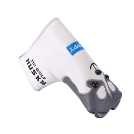 GOOACTION Husky Golf Club Driver Fairway Wood Hybrid Blade Mallet Putter Head Cover Funny Synthetic Leather Cartoon Animals Headcovers Protector