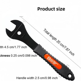 Chainrise Bicycle Cone Wrench Set Tool, Bike Wheel Hub Axle Nut Install Remover Cycling Spanner (13-14-15-16-17-18-19mm 7PCS)