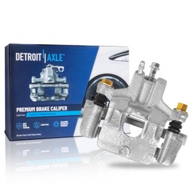 Detroit Axle - Rear Left Brake Caliper for 2000-2001 Toyota Camry 3.0L US Built, 2000-2003 Solara Disc Brake Caliper w/Bracket Replacement Driver Side Assembly