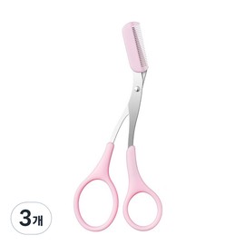 Partner_Reference 3 eyebrow scissors with veramant comb, pink / 베라망 빗이 있는 눈썹가위 3개 핑크