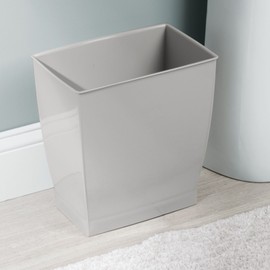 iDesign 64783M2 Spa Mono Rectangular Trash Can, Waste Basket for Bathroom, Kitchen, Office-Set of 2, 2 Count