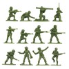 BMC Plastic Army Women - 36pc OD Green Female Soldier