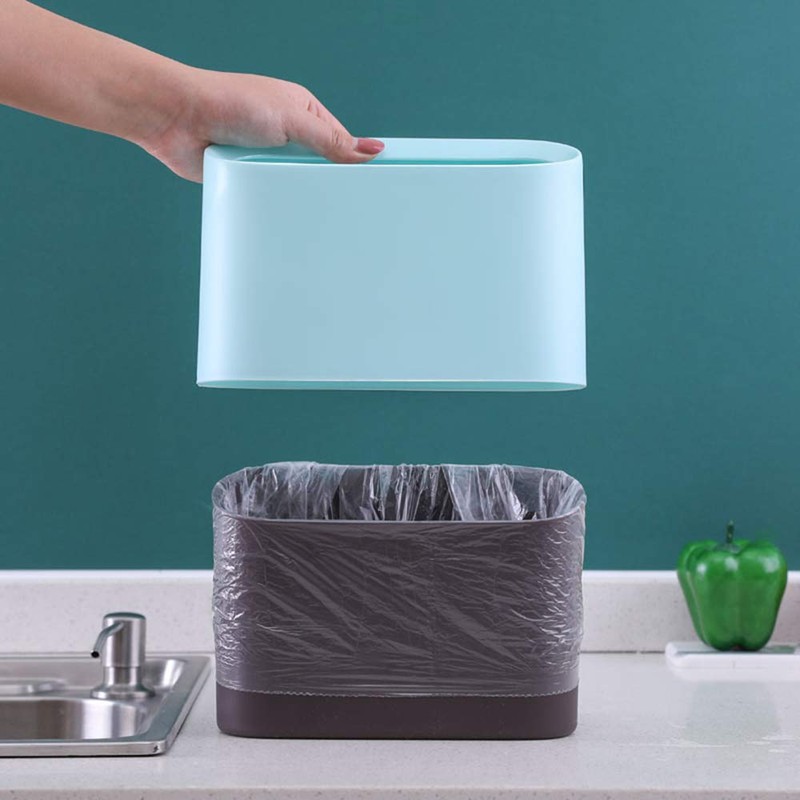 ETRAVEL Tabletop Trash Bin, Stylish, Small, Mini Trash Can, Scandinavian