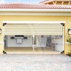 ele ELEOPTION Clear Tarp Patio Enclosure Waterproof PVC Curtains for