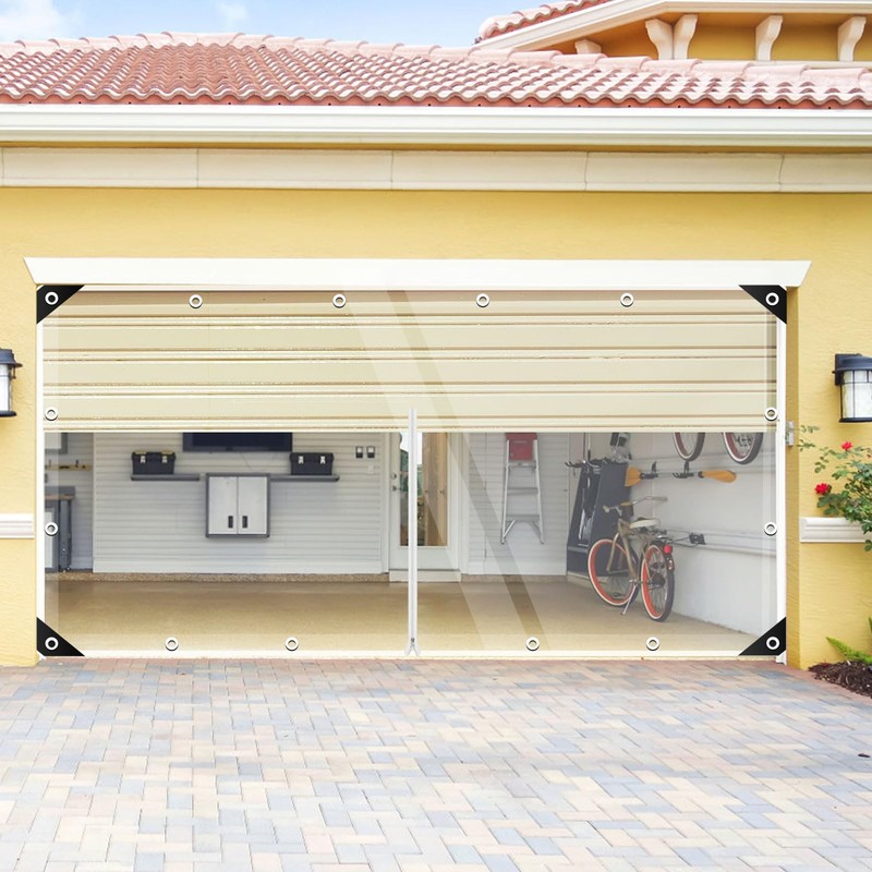 ele ELEOPTION Clear Tarp Patio Enclosure Waterproof PVC Curtains for