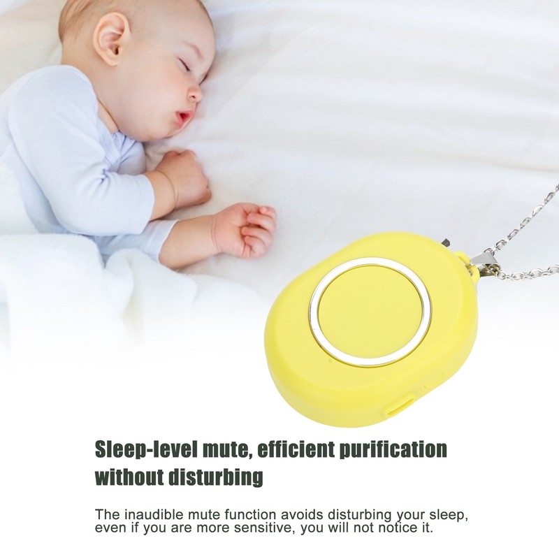 USB Rechargeable Portable Neck Hanging Air Purifier Wearable Negative Ion