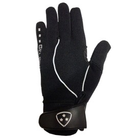 DHERA Cycling Full Finger Gloves - Breathable, Anti-Slip Grip, Padded for Comfort, Ideal for Road and Mountain Biking, Men Sports, Black, Size-L