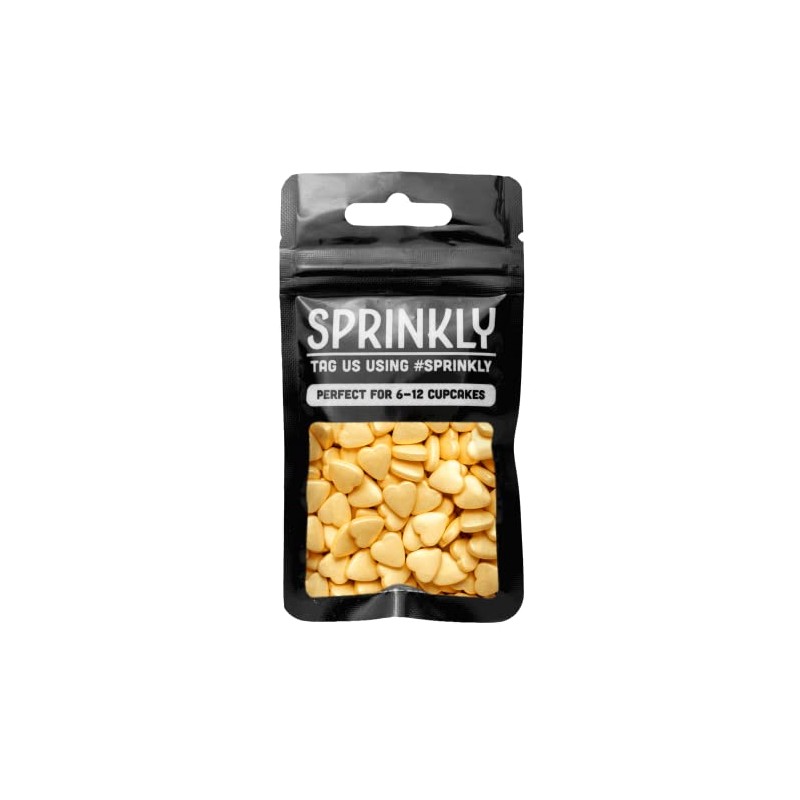 SPRINKLY - Tablet Hearts - Gold - 25g