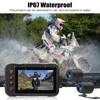 CAMECHO Motorcycle Dash Cam Front and Rear, Night Vision Dash