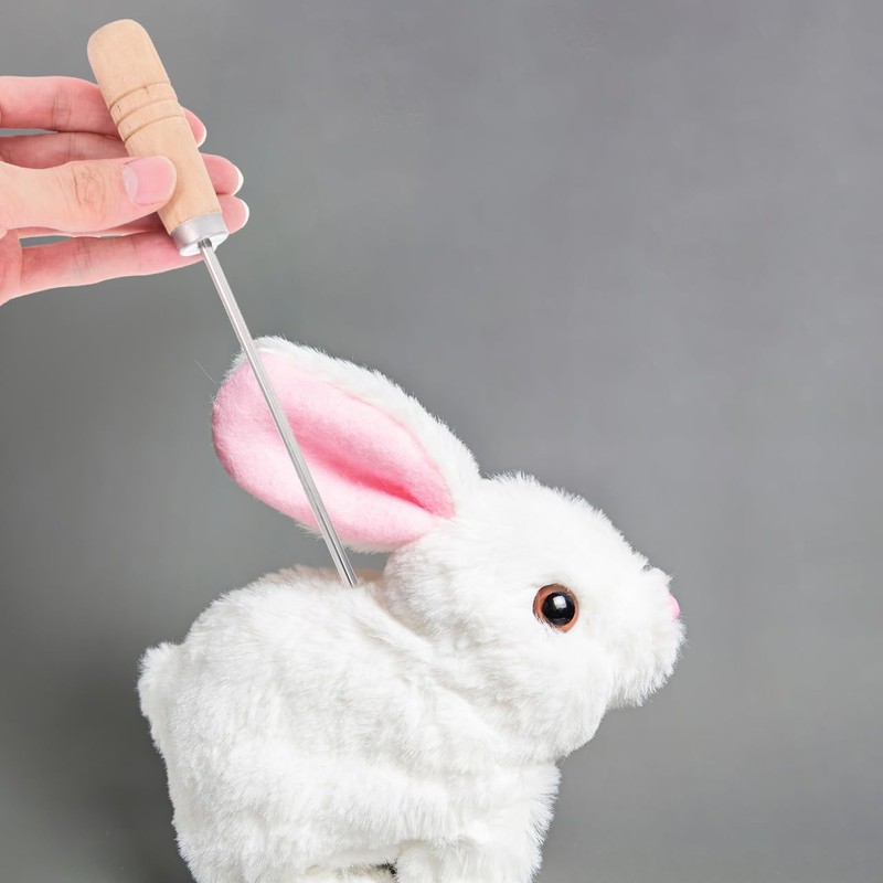 Angoily Stuffing Tool, Cotton Fillings Plug Awl with Wooden Handle