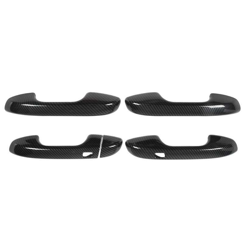 Car Exterior Door Handle Panel Carbon Fiber Style Outer Handle
