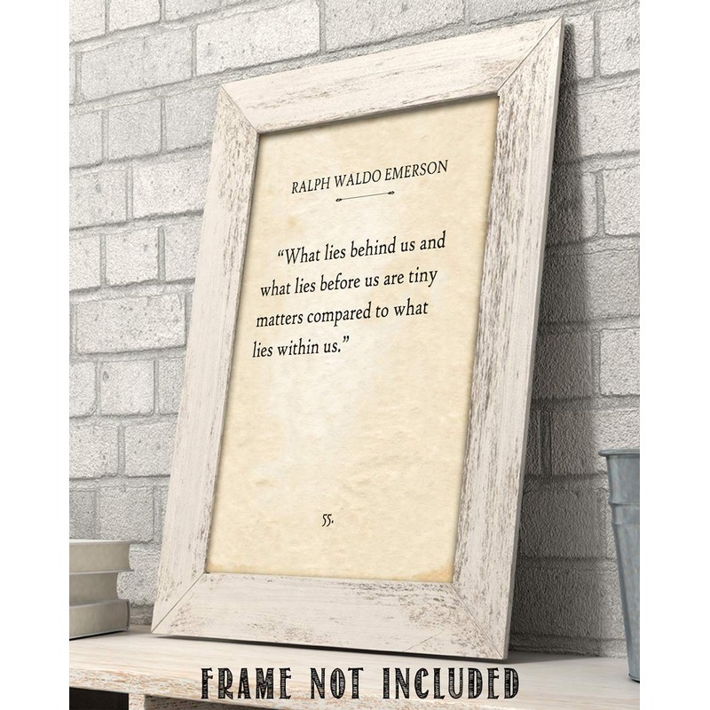 Ralph Waldo Emerson - What Lies Behind - 11x14 Unframed