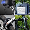 Bicycle Lock with Numbers, Small, 2 Pieces, Mini Cable Lock,