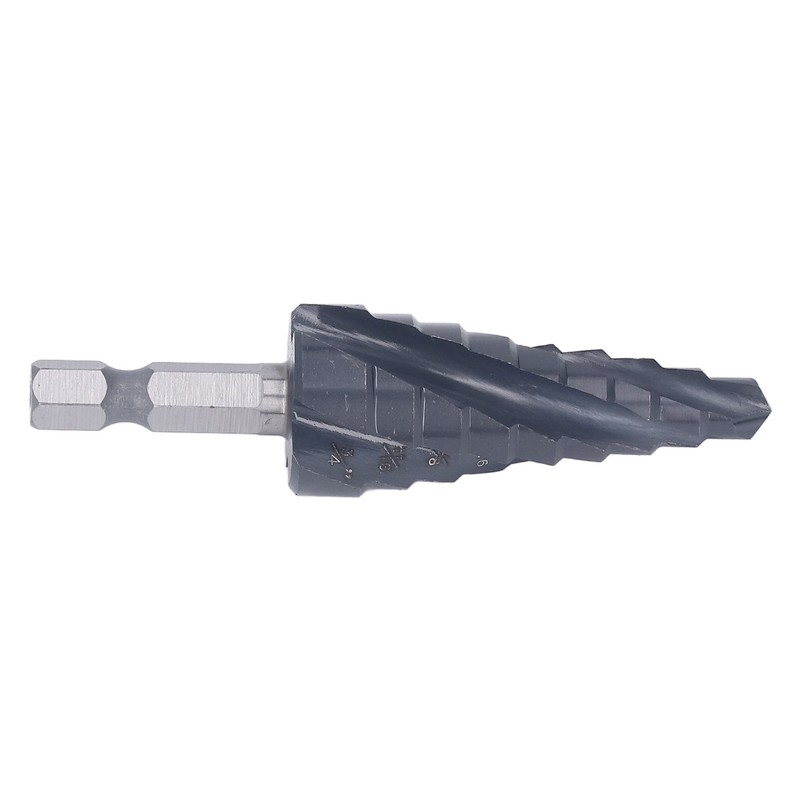 1/4in Shank Spiral Groove Step Drill Bit M35 Cobalt 4