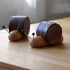Wood Mug Coaster Heat Insulation Cute Snail Shape 5pcs Wooden