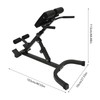 Roman Chair Back Extension Machine,Multi-Functional Foldable Hyperextension Roman Chair,Adjustable Telescopic