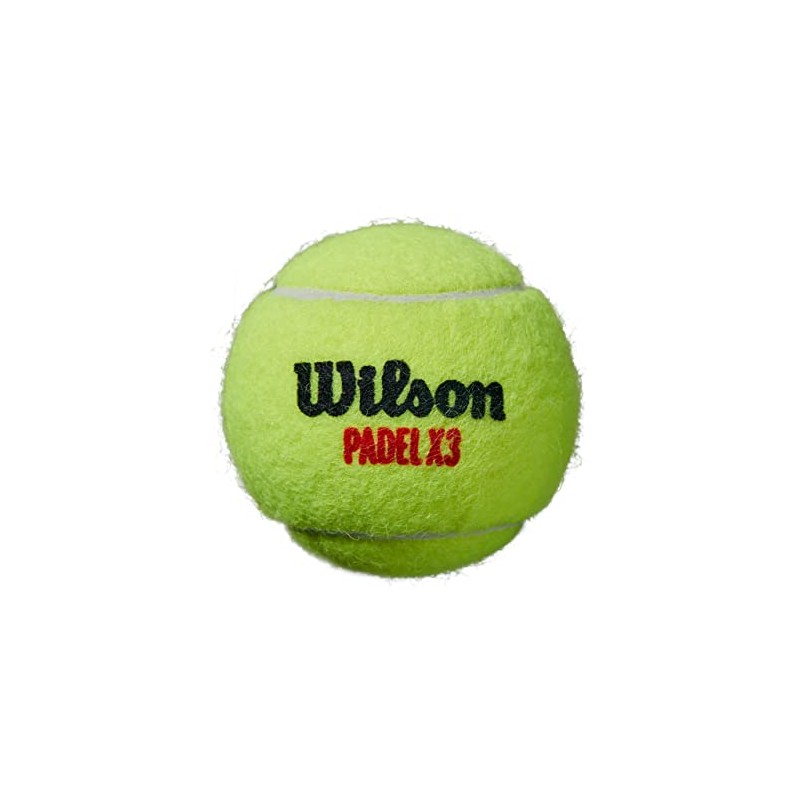 WILSON X3 Padel Ball - Yellow, 3 Ball Can