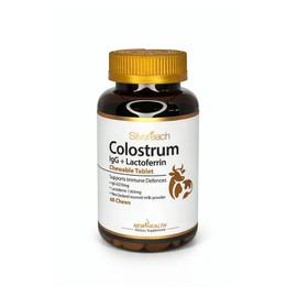 Silvereach Colostrum IgG+Lactoferrin Chewable Tablets 60 Chew / 실버리치 초유 락토페린 60정 1팩 Silvereach Colostrum IgG+Lactoferrin Chewable Tablets 60 Chew